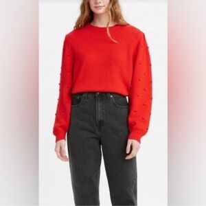 Levi's Vibrant Red Knit Sweater
